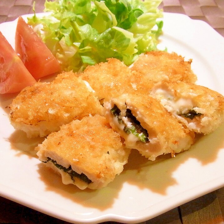 ささみのしそチーズ挟み フライ風 レシピ 作り方 By メリッコ 楽天レシピ